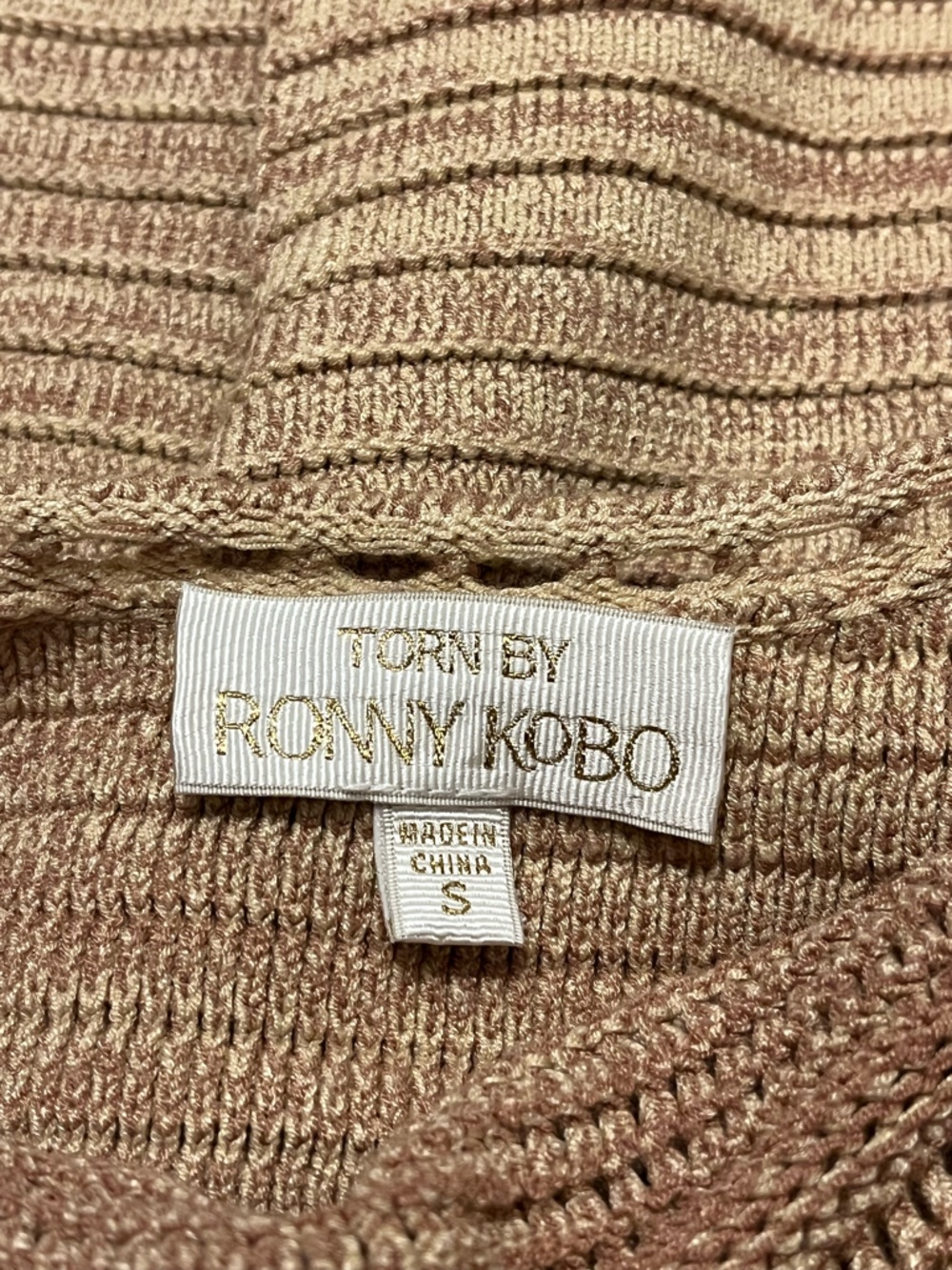 Torn By Ronny Kobo Darcey Knit Babydoll Maxi Dress - Picture 5 of 7